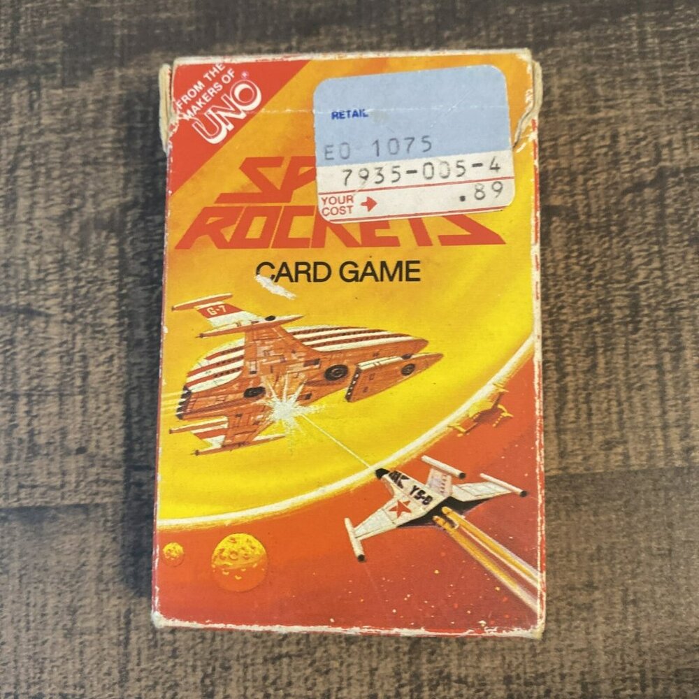 Vintage Space Rockets Card‎ Game 1983 Complete In Rough Condition